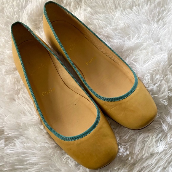 Christian Louboutin Nude Square Toe Ballet Flats - Picture 8 of 8